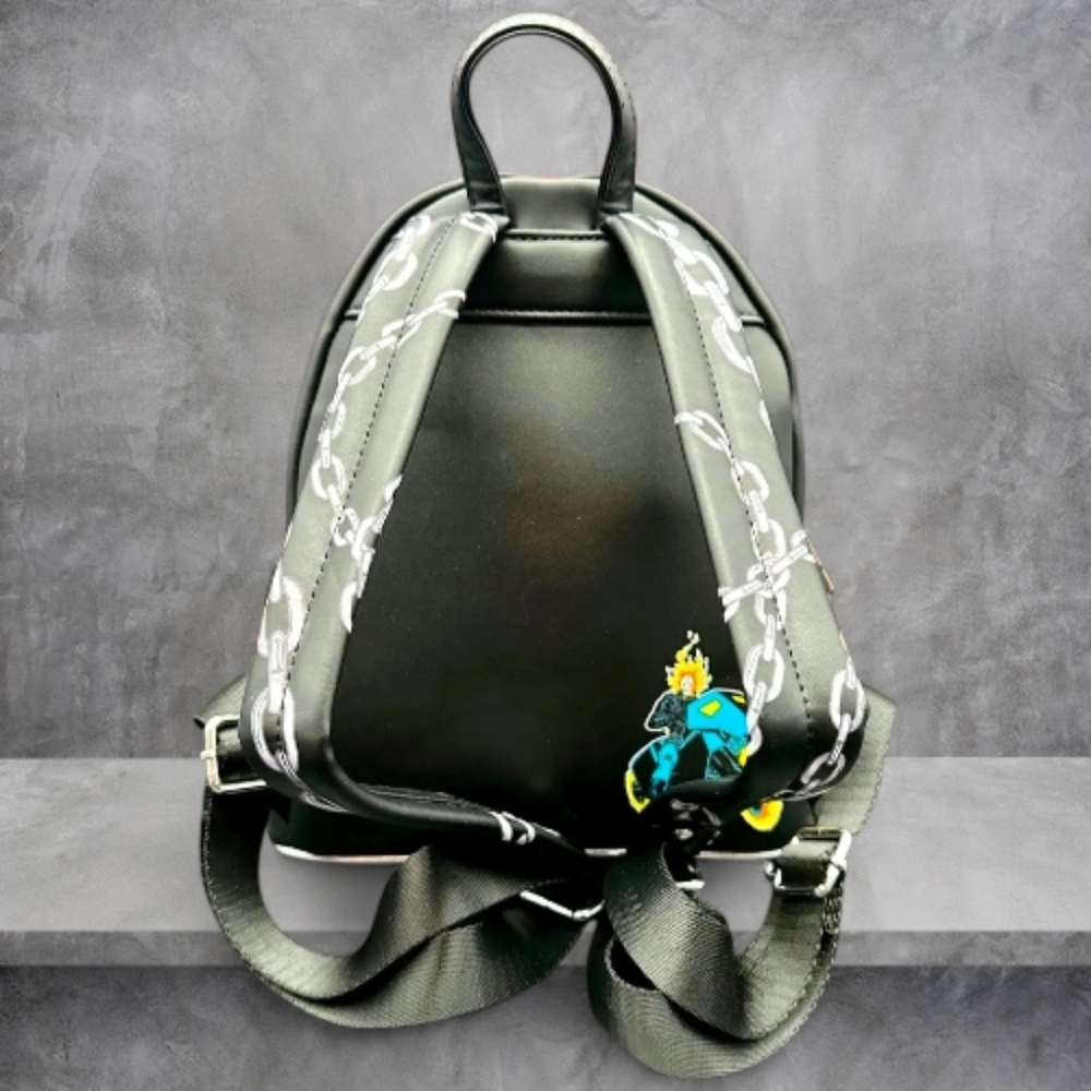 RARE Ghost Rider GITD Loungefly Backpack - Picture 5 of 9